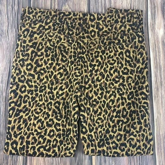 J crew 9โ High Rise Button Fly Leopard Skinny Jeans - Picture 3 of 9